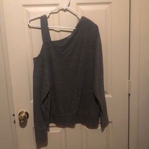 Free People cold shoulder knit long sleeve top